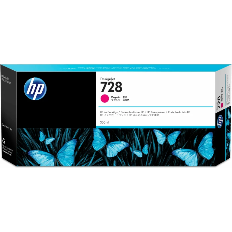 Thumbnail-HP Tinteiro DesignJet 728 Magenta de 300 ml