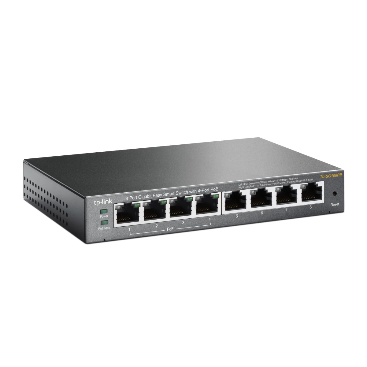 Galery – TP-Link TL-SG108PE Gerido L2 Gigabit Ethernet (10/100/1000) Power over Ethernet (PoE) Preto0