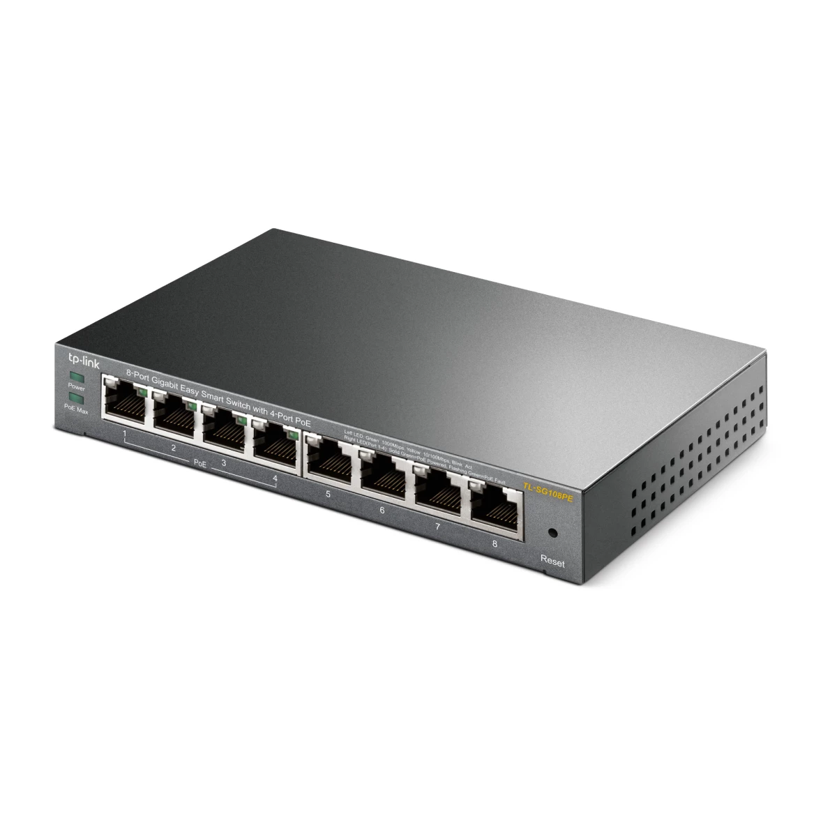 Galery – TP-Link TL-SG108PE Gerido L2 Gigabit Ethernet (10/100/1000) Power over Ethernet (PoE) Preto0