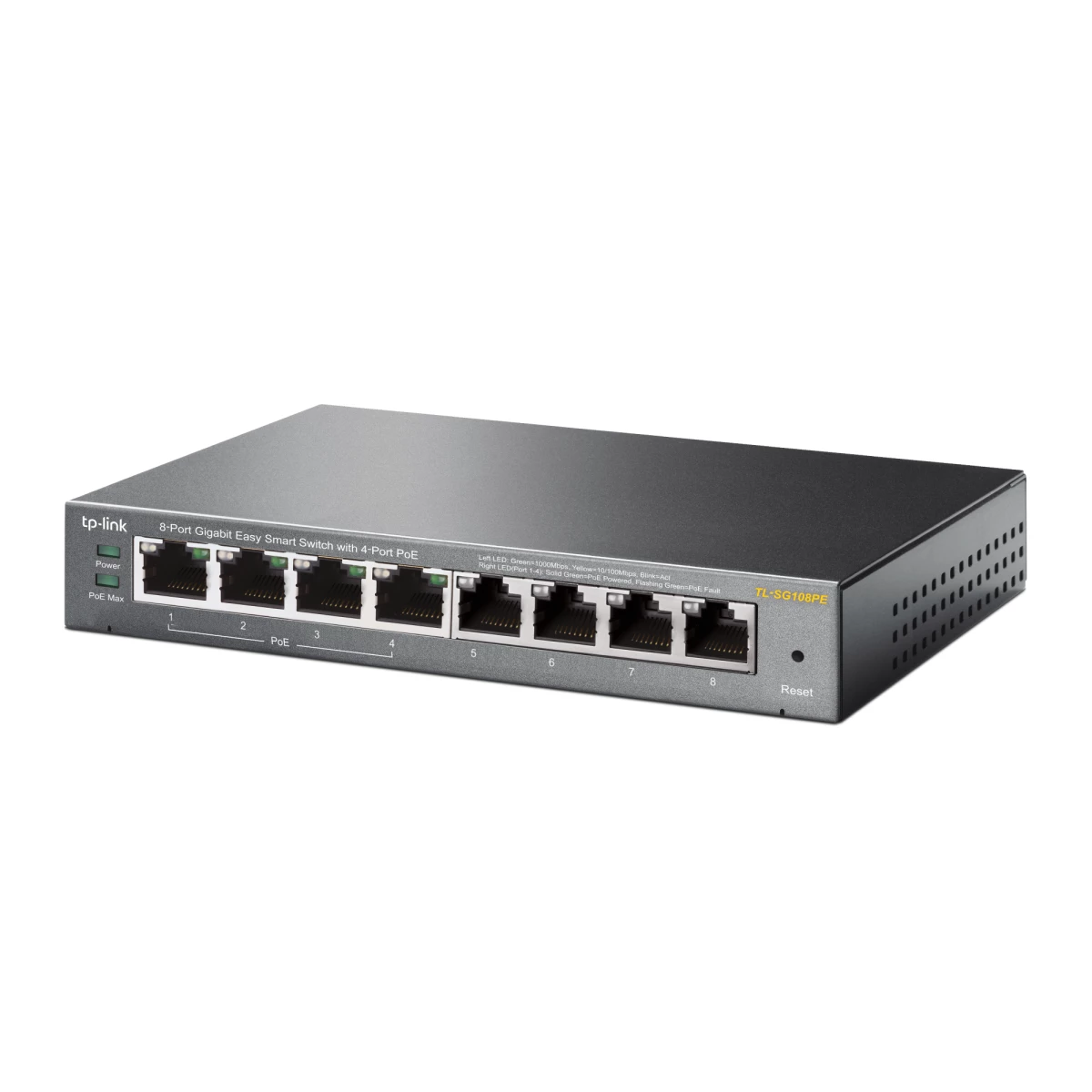 Galery – TP-Link TL-SG108PE Gerido L2 Gigabit Ethernet (10/100/1000) Power over Ethernet (PoE) Preto0