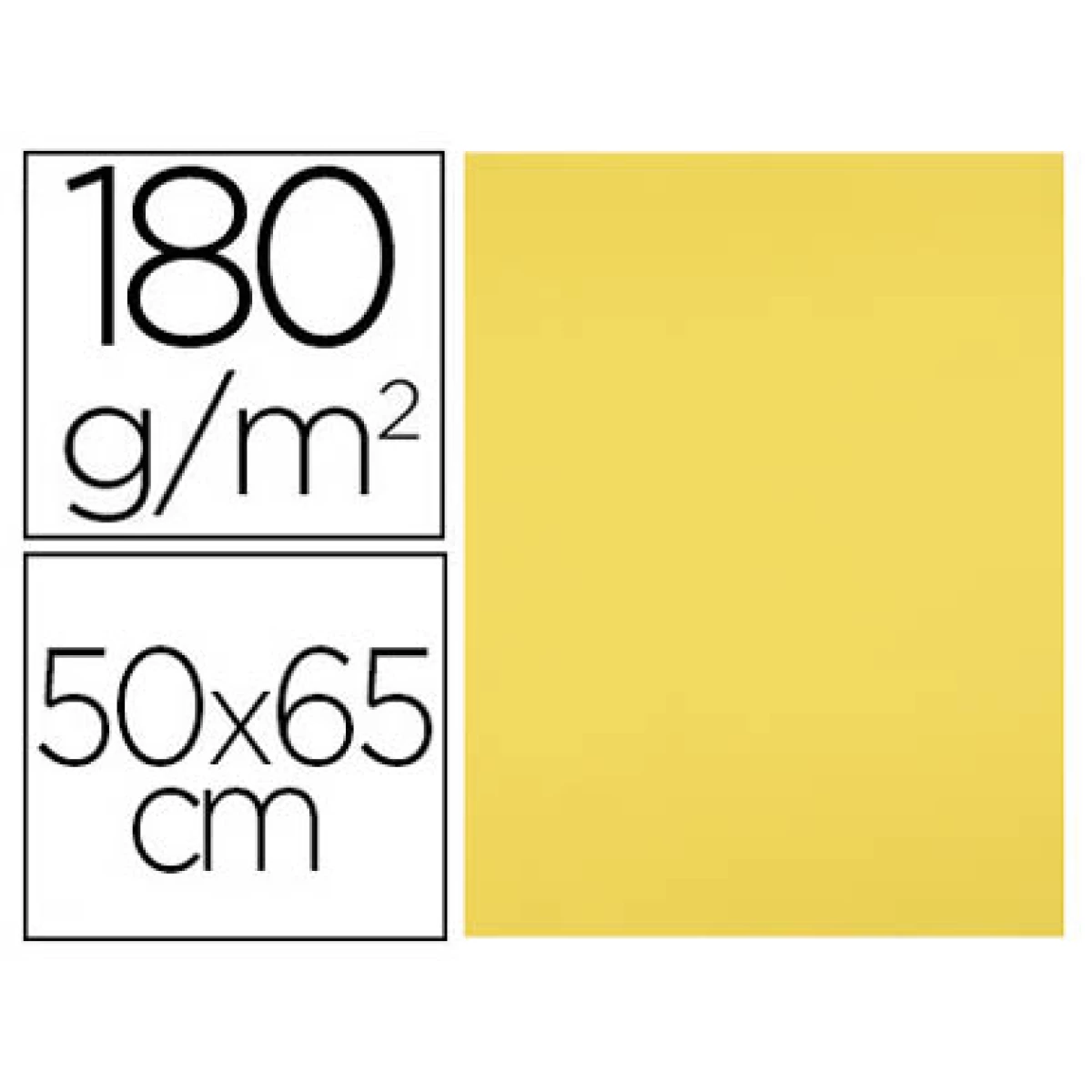 Thumbnail-Cartolina liderpapel 50×65 cm 180 gr amarelo limao – 5 unidades