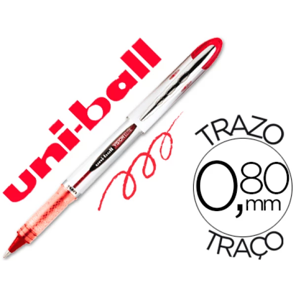 Thumbnail-Marcador uni-ball roller ub-200 vision vermelho 0,8 mm