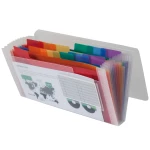 Galery – Pasta classificadora com fole liderpapel transparente 13 departamentos letras e cheques0