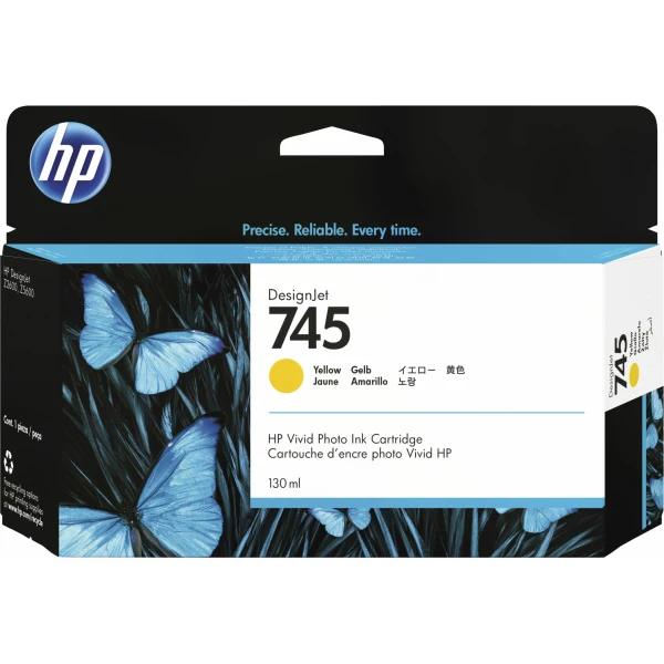 Thumbnail-HP 745 130-ml DesignJet Yellow Ink Cartridge