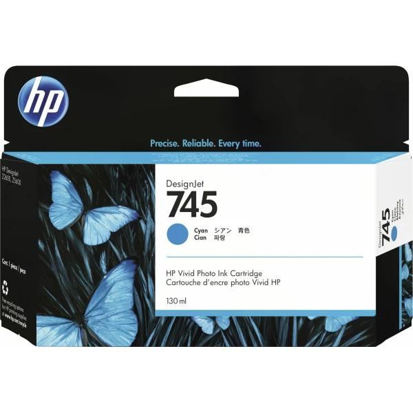 Thumbnail-HP 745 130-ml DesignJet Cyan Ink Cartridge