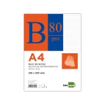 Galery – Bloco de notas liderpapel colado pro din a4 80 f pautado azul0