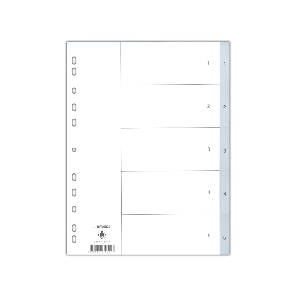 Galery – Separador q-connect numericos din a4 com 5 separadores de cores0