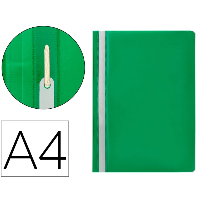 Thumbnail-Bolsa dossier q-connect fastener em plastico din a4 verde