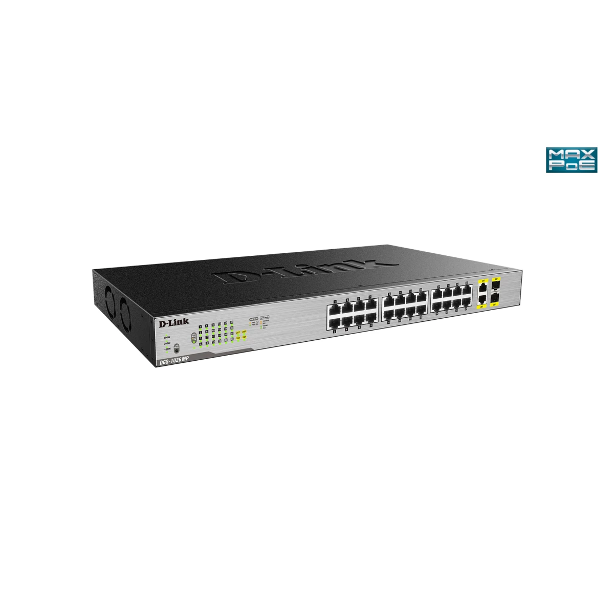 Galery – D-Link DGS-1026MP switch de rede Não-gerido Gigabit Ethernet (10/100/1000) Power over Ethernet (PoE) Preto, Cinzento0