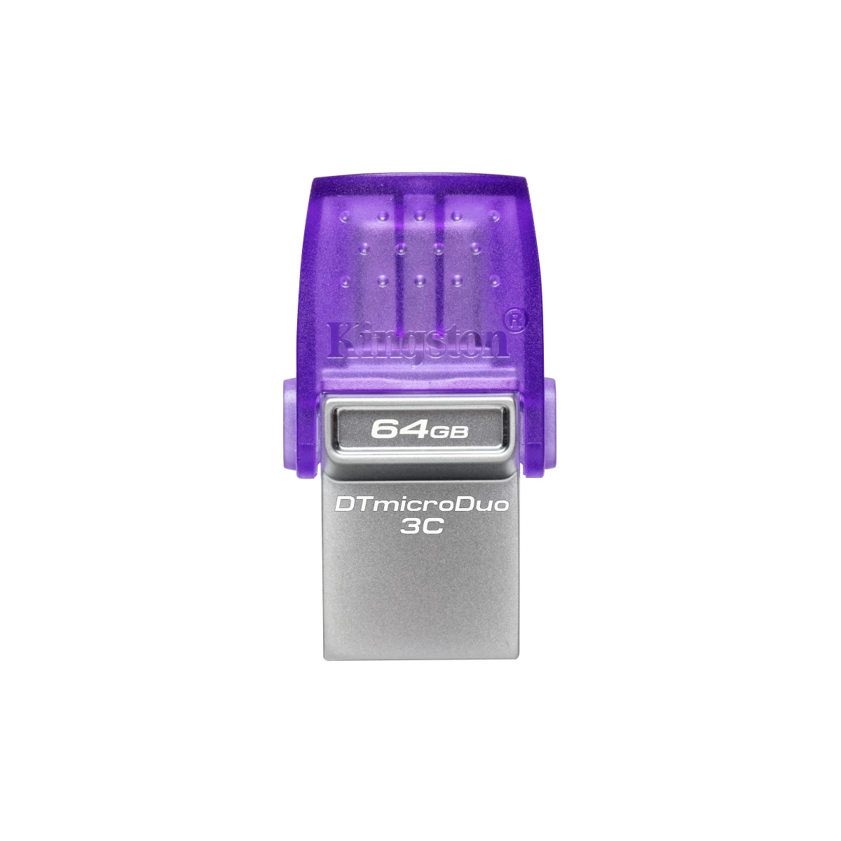 Galery – Kingston Technology DataTraveler microDuo 3C unidade de memória USB 64 GB USB Type-A / USB Type-C 3.2 Gen 1 (3.1 Gen 1) Roxo, Aço inoxidável0