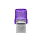 Galery – Kingston Technology DataTraveler microDuo 3C unidade de memória USB 64 GB USB Type-A / USB Type-C 3.2 Gen 1 (3.1 Gen 1) Roxo, Aço inoxidável0