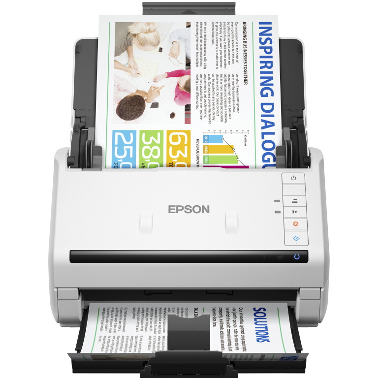 Thumbnail-Epson WorkForce DS-530 II Scanner com alimentação por folhas 600 x 600 DPI A4 Preto, Branco