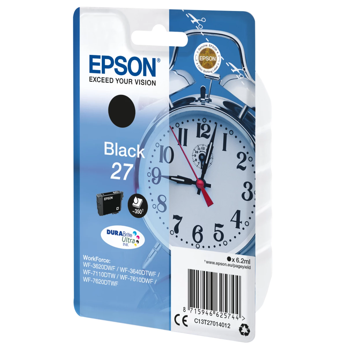 Galery – Epson Alarm clock C13T27014012 tinteiro 1 unidade(s) Original Rendimento padrão Preto0