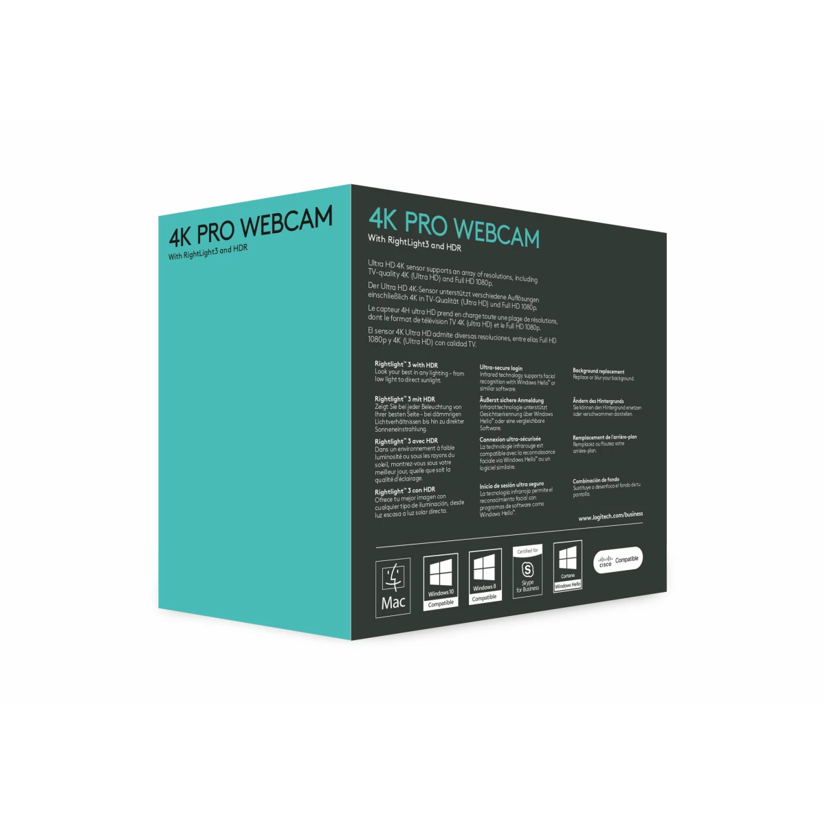Galery – Logitech Brio webcam 13 MP 4096 x 2160 pixels USB 3.2 Gen 1 (3.1 Gen 1) Preto0