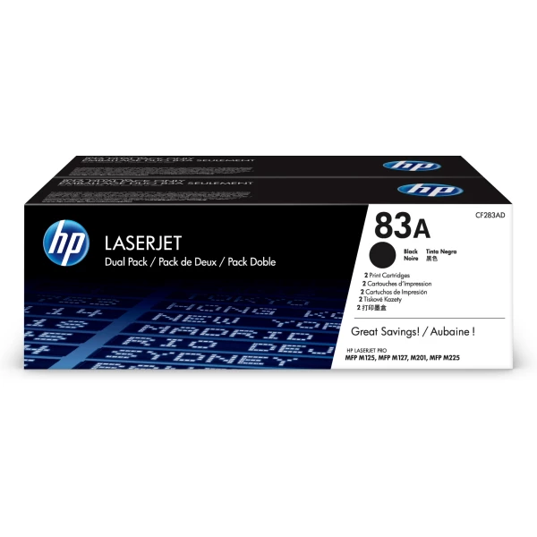 Thumbnail-HP Conjunto duplo de toner LaserJet original 83A Preto