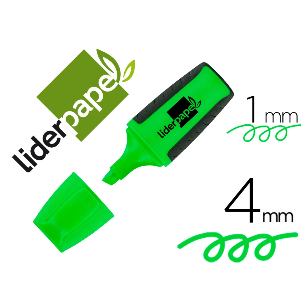 Thumbnail-Marcador fluorescente liderpapel verde