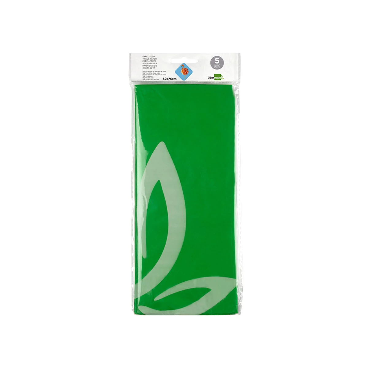 Galery – Papel seda liderpapel 52 x 76 cm 18 gr verde0