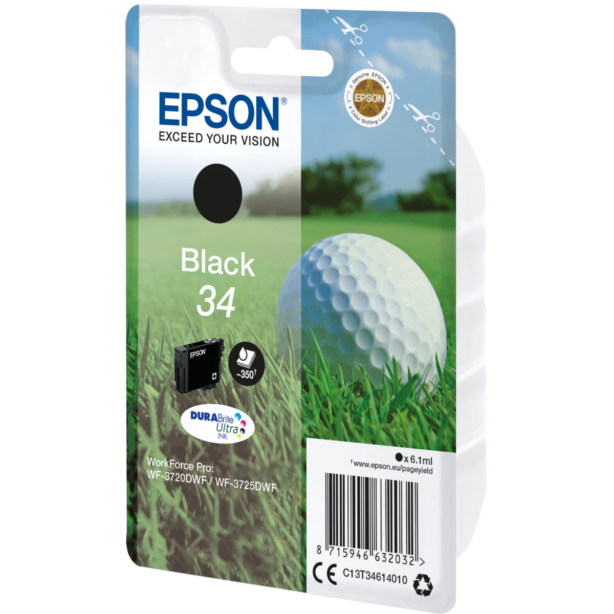 Galery – Epson Golf ball C13T34614010 tinteiro 1 unidade(s) Original Rendimento padrão Preto0