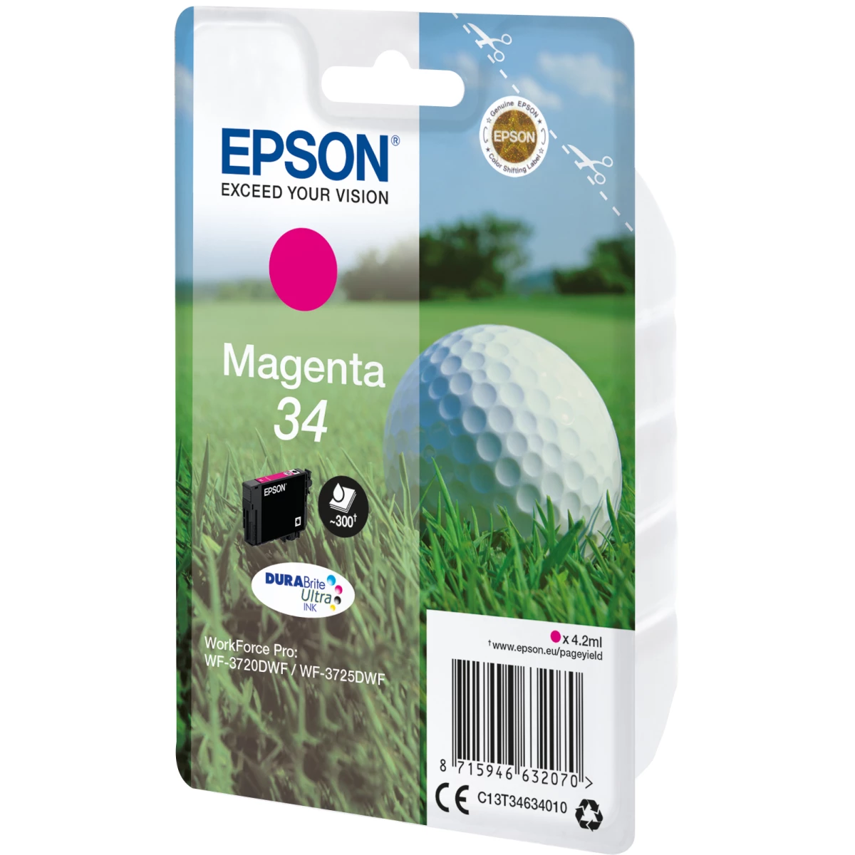 Galery – Epson Golf ball C13T34634010 tinteiro 1 unidade(s) Original Rendimento padrão Magenta0