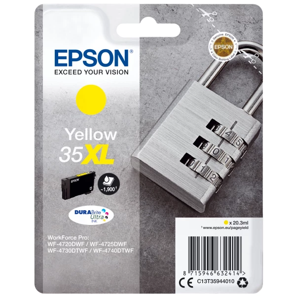 Thumbnail-Epson Padlock C13T35944010 tinteiro 1 unidade(s) Original Rendimento alto (XL) Amarelo