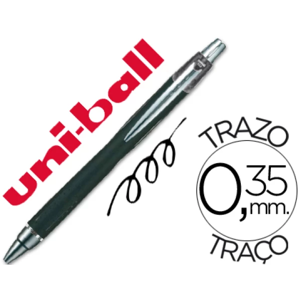 Thumbnail-Esferografica uni-ball jetstram sxn-210 retratil cor preto