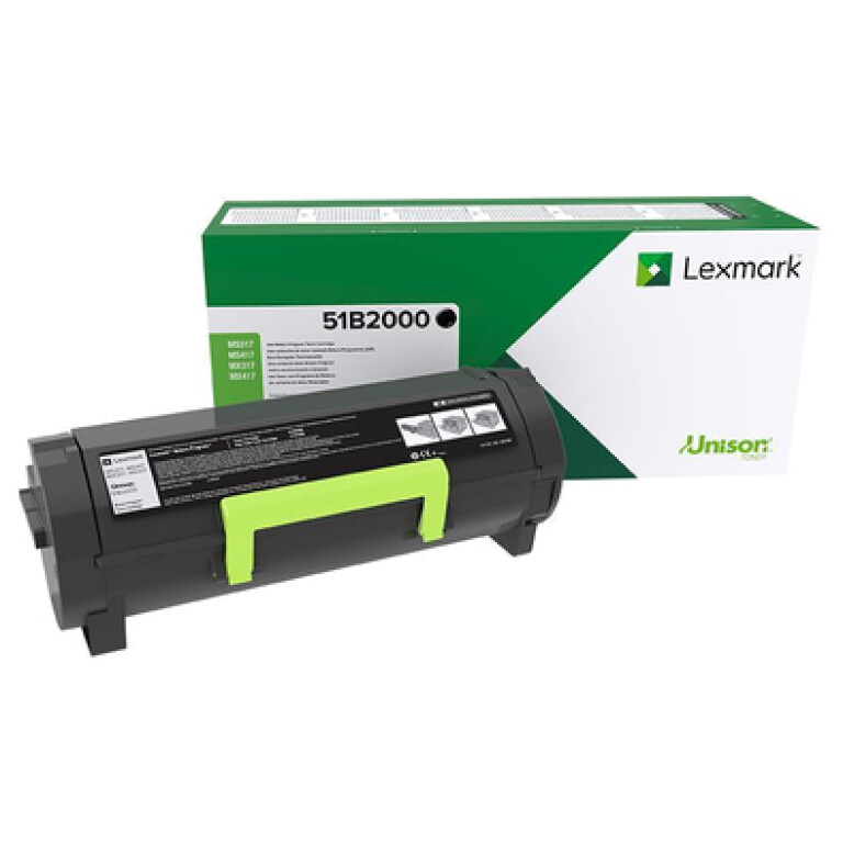 Thumbnail-Lexmark 51B2000 toner Original Preto