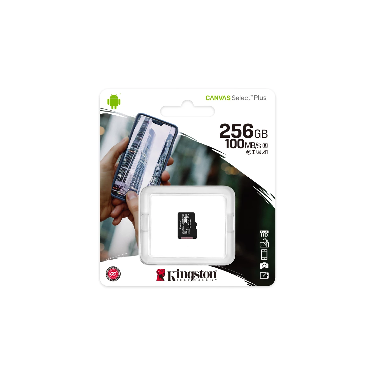 Galery – Kingston Technology Canvas Select Plus 256 GB MicroSDXC UHS-I Classe 100