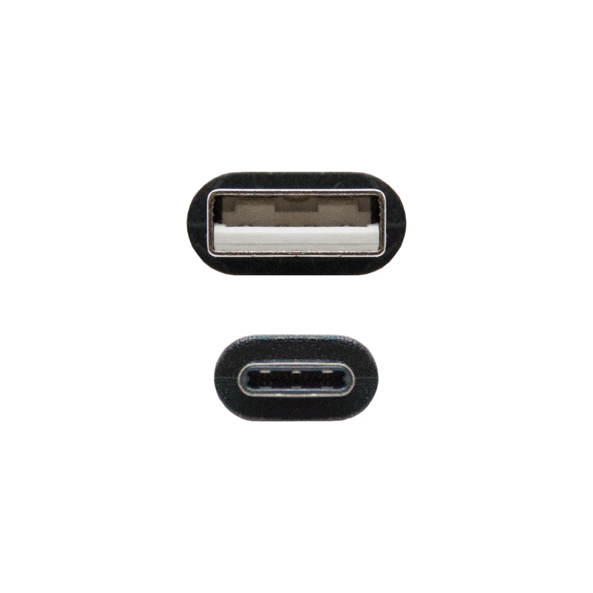 Galery – Nanocable USB 2.0, 0.5m cabo USB 0,5 m USB C USB A Preto0