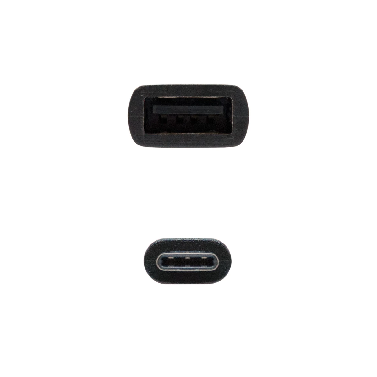 Galery – Nanocable USB 2.0, 0.15m cabo USB 0,15 m USB C USB A Preto0