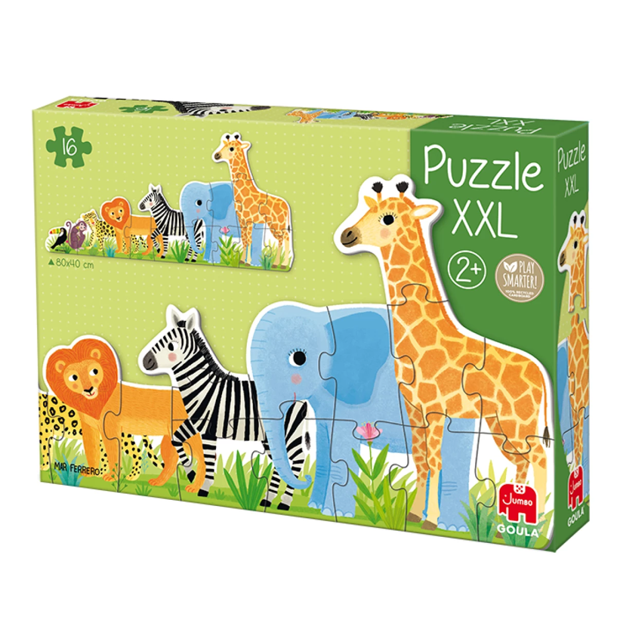 Galery – Goula Puzzle XXL Decreciente Selva Em forma de puzzle 16 unidade(s) Animais0