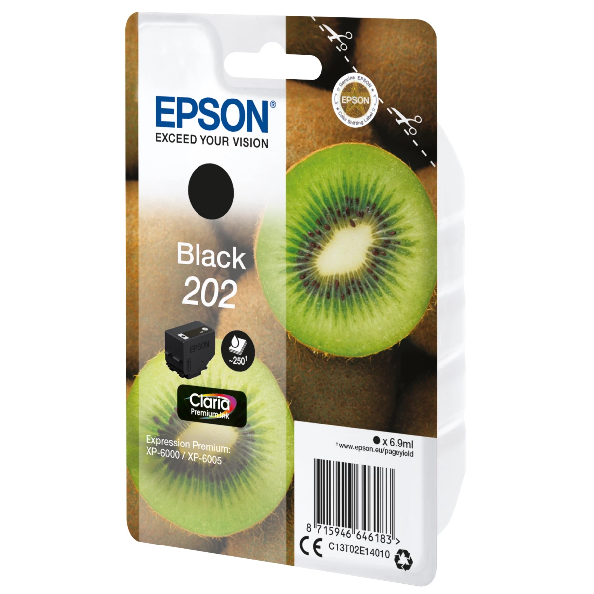 Galery – Epson Kiwi 202 tinteiro 1 unidade(s) Original Rendimento padrão Preto0