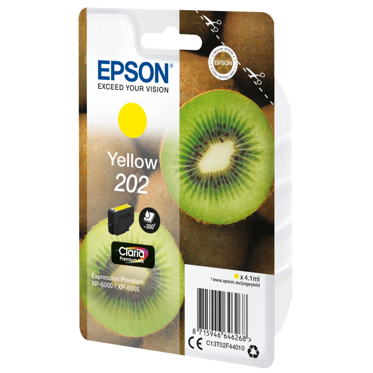 Galery – Epson Kiwi 202 tinteiro 1 unidade(s) Original Rendimento padrão Amarelo0