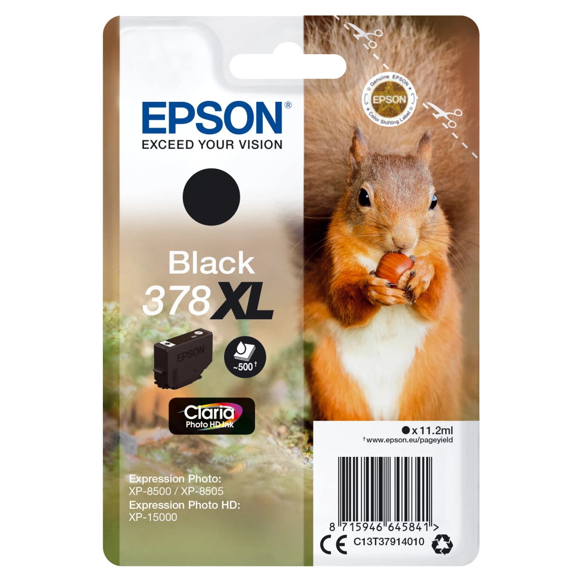 Thumbnail-Epson Squirrel C13T37914010 tinteiro 1 unidade(s) Original Rendimento alto (XL) Preto