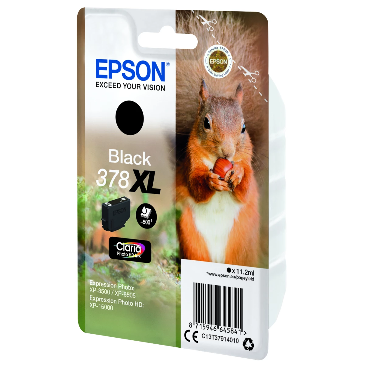 Galery – Epson Squirrel C13T37914010 tinteiro 1 unidade(s) Original Rendimento alto (XL) Preto0