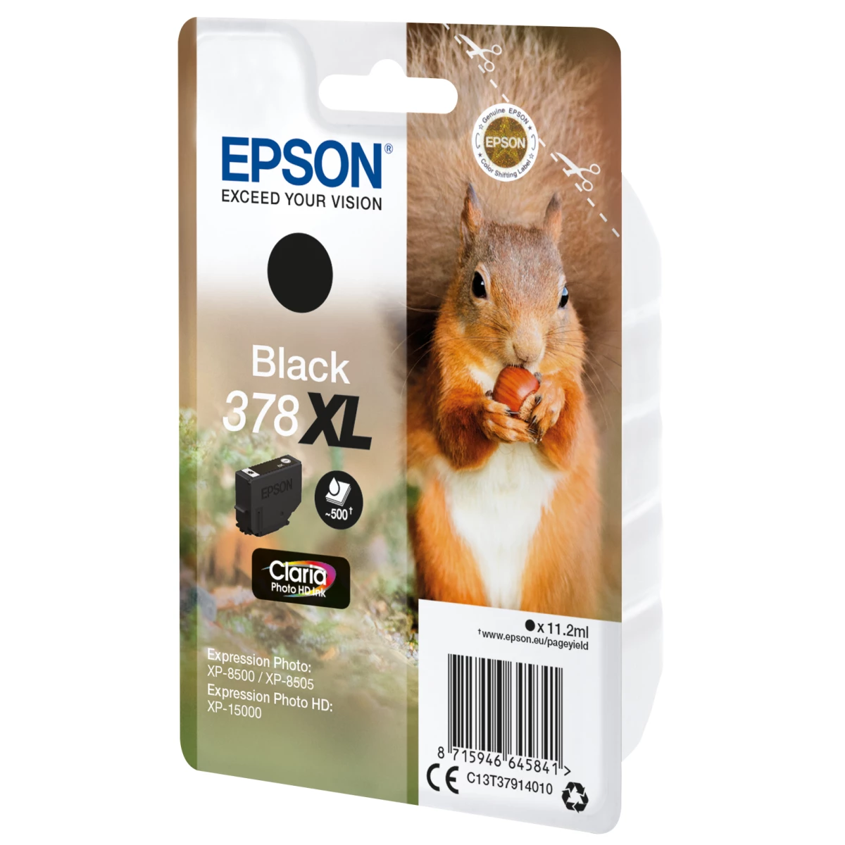 Galery – Epson Squirrel C13T37914010 tinteiro 1 unidade(s) Original Rendimento alto (XL) Preto0