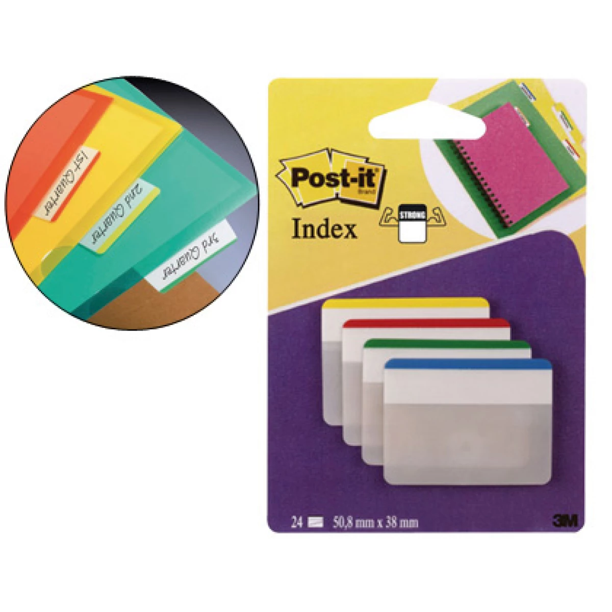 Thumbnail-Bandas separadoras rigidas post-it index medias 50,8×38 mm