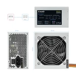 Galery – TooQ Fonte Ecopower II fonte de alimentação 500 W 20+4 pin ATX ATX Prateado0