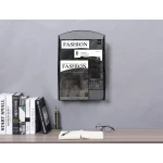 Galery – Expositor mural q-connect de parede 5 bandejas din a4 preto 9,3×31,5×44 cm0