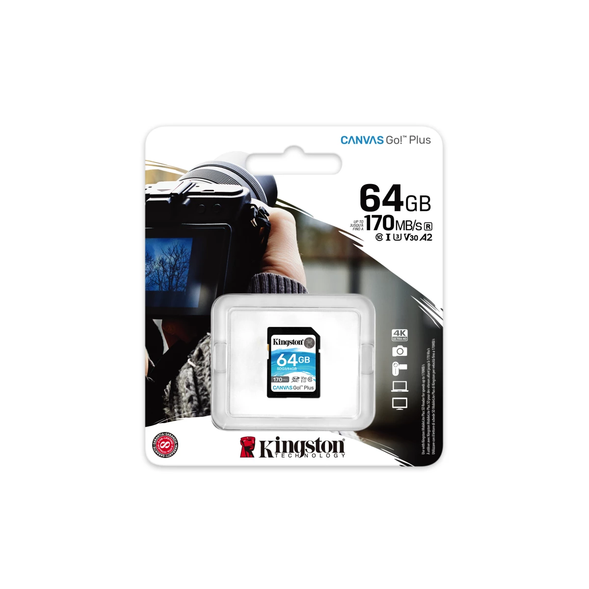 Galery – Kingston Technology Canvas Go! Plus 64 GB SD UHS-I Classe 100