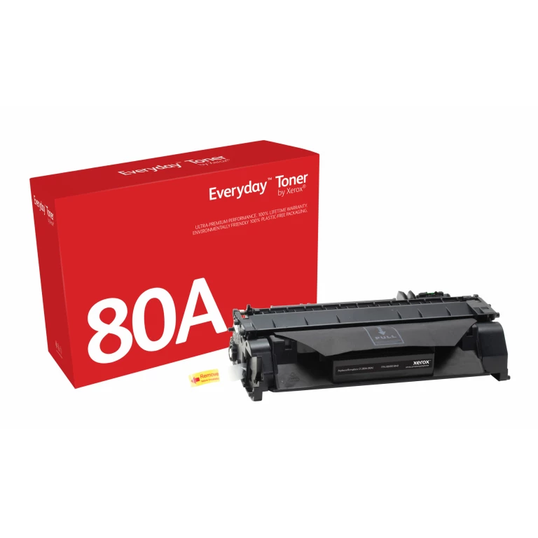 Thumbnail-Everyday Toner Preto compatível com HP 80A (CF280A), Capacidade padrão