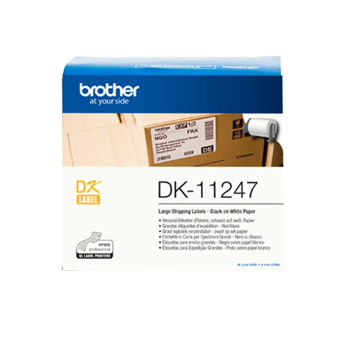 Galery – Brother DK-11247 etiquetadora Preto sobre branco0