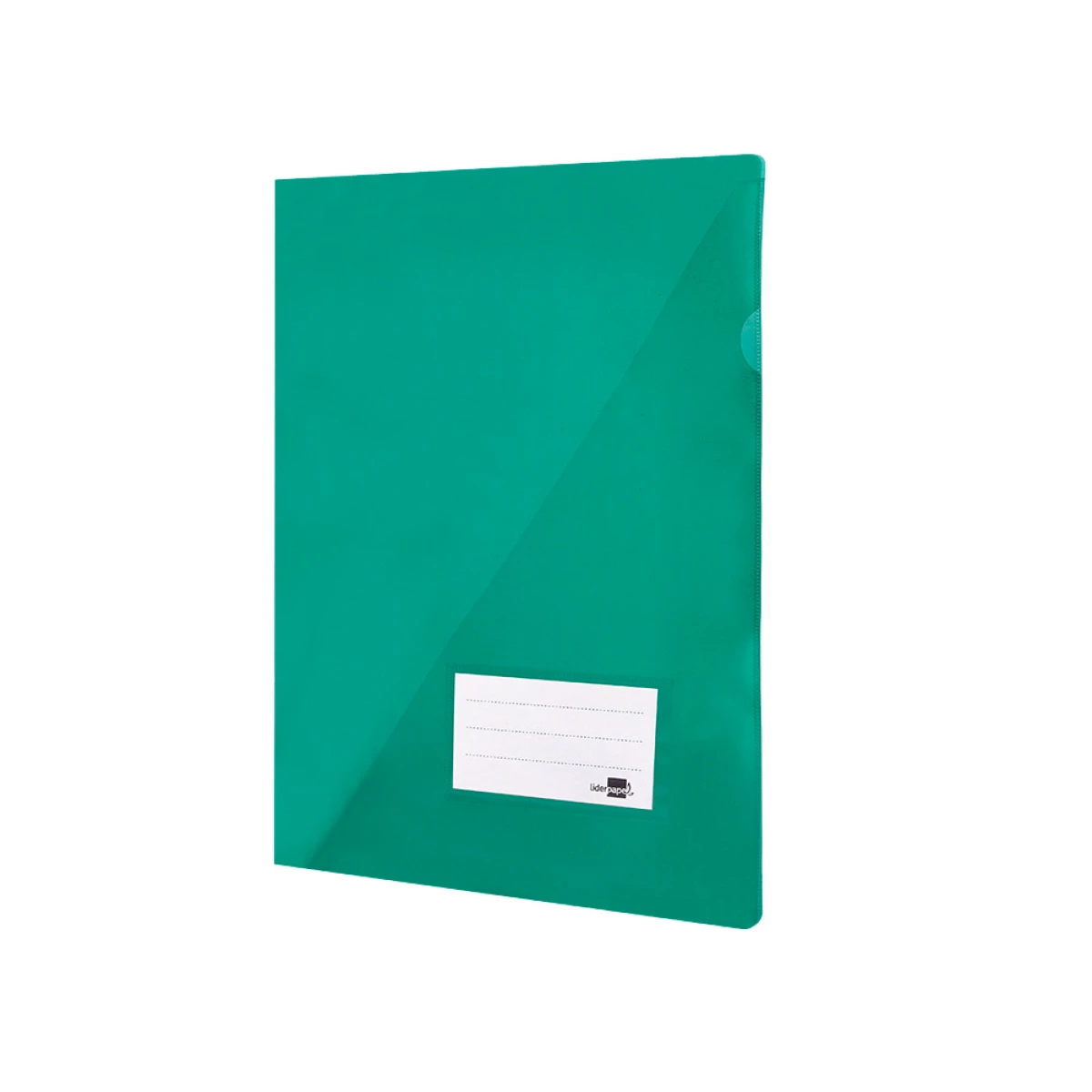 Galery – Bolsa dossier liderpapel din a4 polipropileno 180 microns verde translucido 20 folhas – 10 unidades0