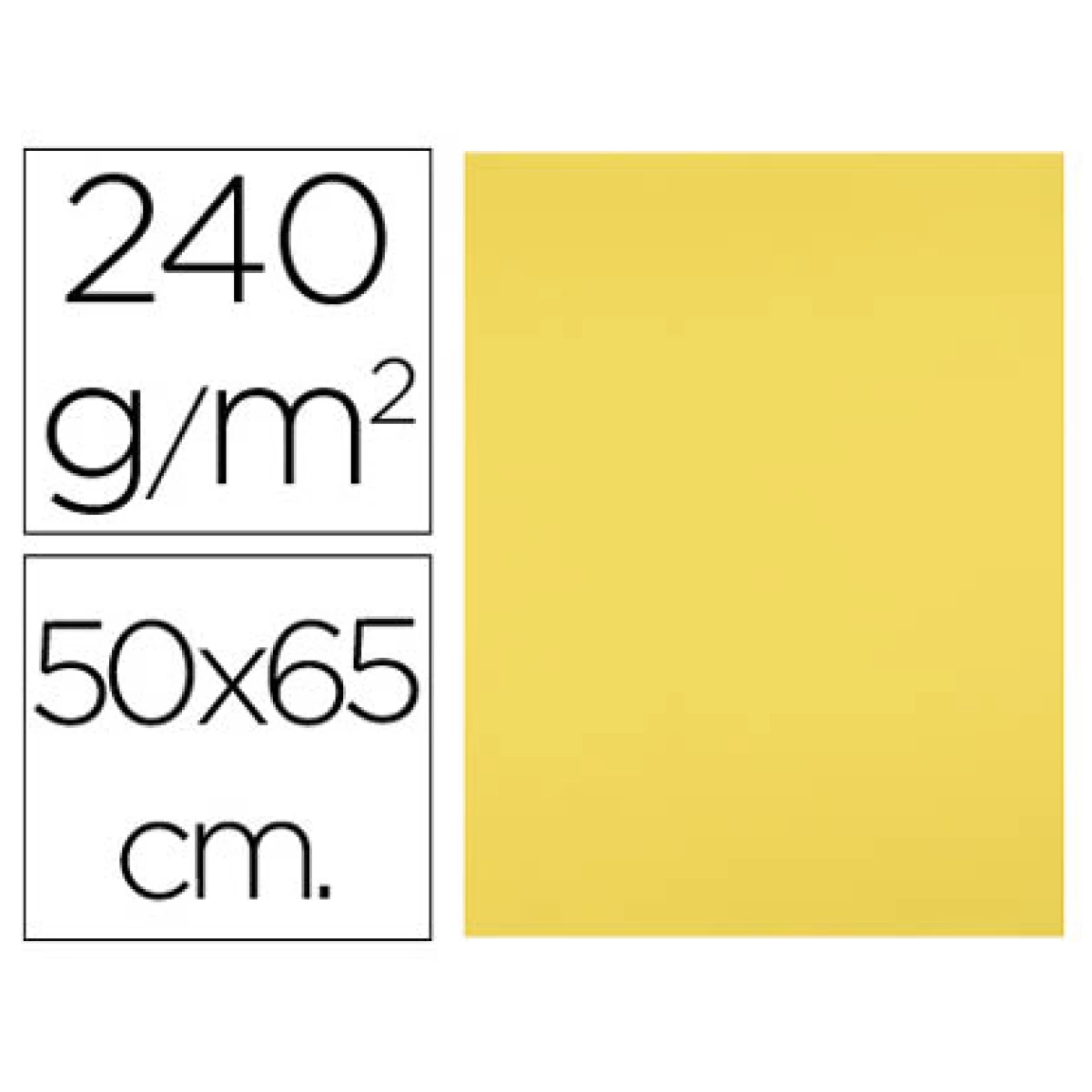 Thumbnail-Cartolina liderpapel 50×65 cm 240 gr amarelo limao – 5 unidades