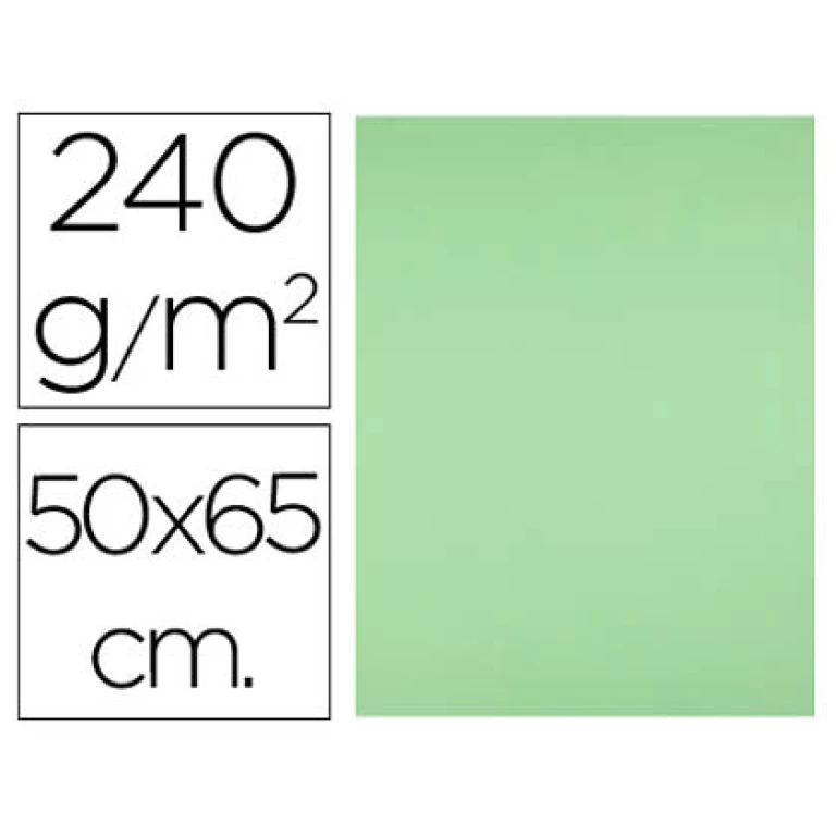 Thumbnail-Cartolina liderpapel 50×65 cm 240 gr verde pistacho – 5 unidades