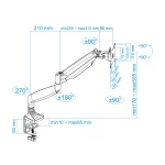 Galery – TooQ DB3032TNR-S montagem e suporte para monitores 81,3 cm (32″) Prateado Secretária0