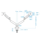 Galery – TooQ DB3132TNR-S montagem e suporte para monitores 81,3 cm (32″) Prateado Secretária0