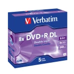 Thumbnail-Verbatim 43541 DVDs virgem 8,5 GB DVD+R DL 5 unidade(s)