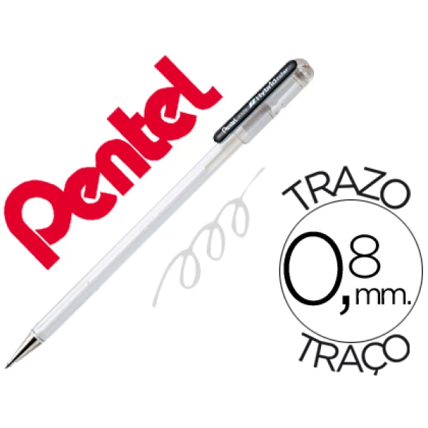 Thumbnail-Roller pentel k118 branco – 12 unidades