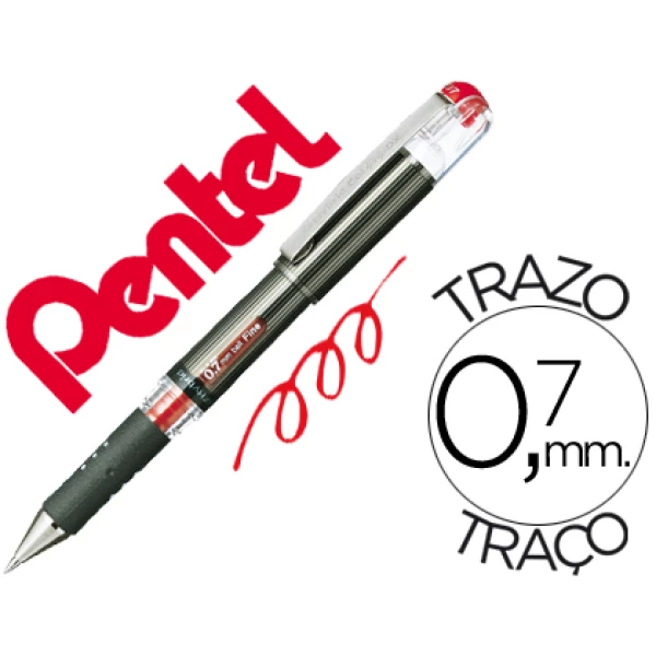 Thumbnail-Roller pentel k227 vermelho – 12 unidades