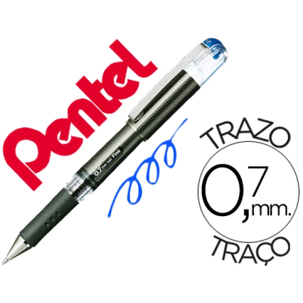 Thumbnail-Roller pentel k227 azul – 12 unidades